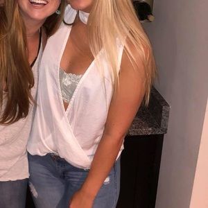 White open front top